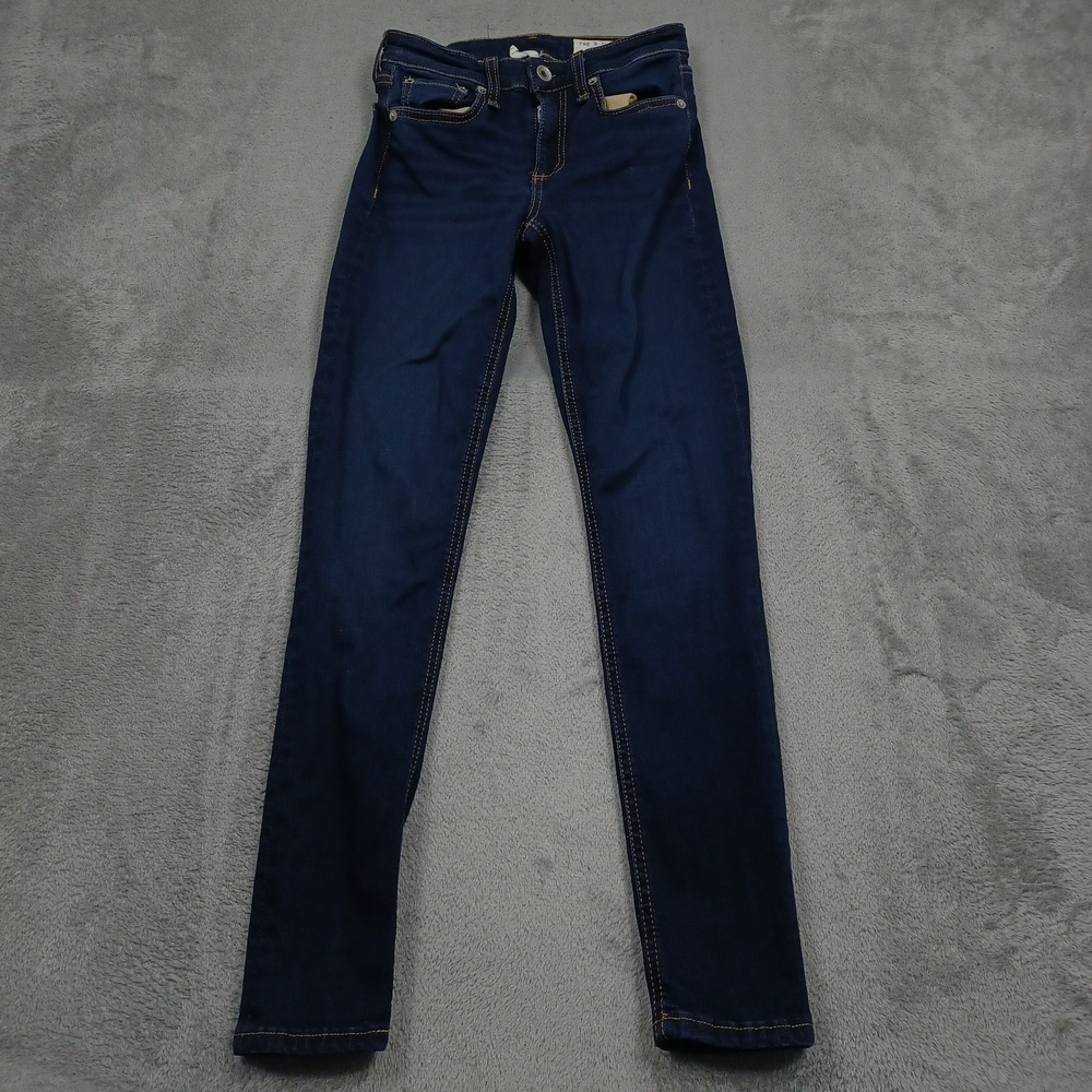 Rag Bone Jeans Womens 24 Blue Denim Cate Mid Rise Ankle Skinny
